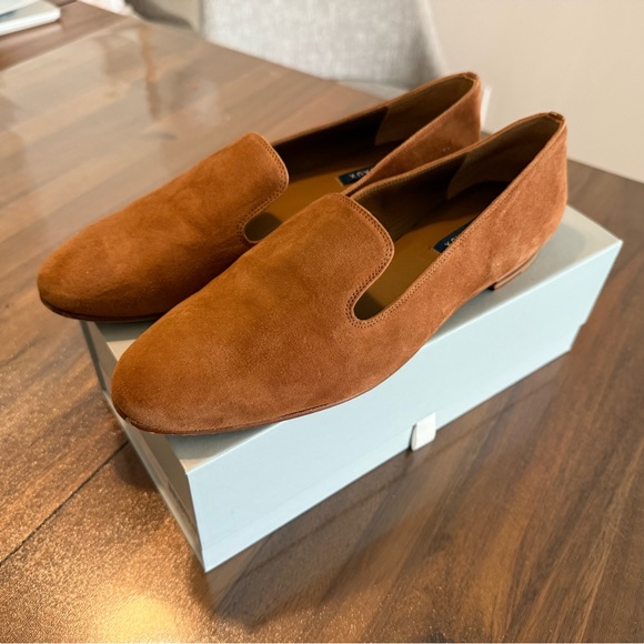 Margaux Womens Tan Camel Suede Slip-Ons Loafers 41.5 - Picture 14 of 16